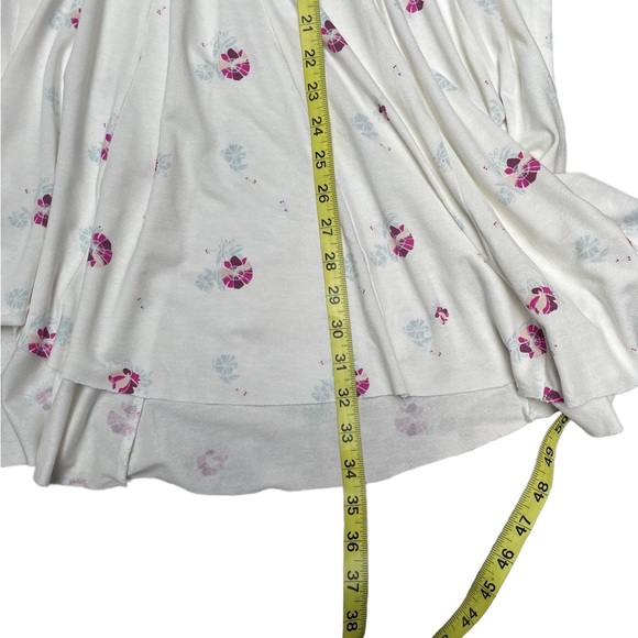 Free People Winter Sun Printed boho off white ling sleeve soft Tunic Dress - Picture 8 of 15